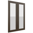 Fabuwood Luxe Canyon Oak DS GDW2436 Wall Glass Door, Front View