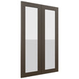 Fabuwood Luxe Canyon Oak DS GDW2439 Wall Glass Door, Front View