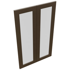 Fabuwood Luxe Canyon Oak DS GDW2439 Wall Glass Door, Top View