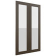 Fabuwood Luxe Canyon Oak DS GDW2442 Wall Glass Door, Front View