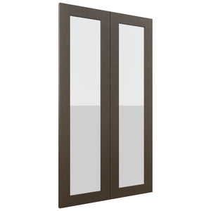 Fabuwood Luxe Canyon Oak DS GDW2442 Wall Glass Door, Front View