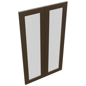 Fabuwood Luxe Canyon Oak DS GDW2442 Wall Glass Door, Top View