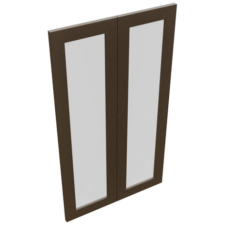 Fabuwood Luxe Canyon Oak DS GDW2442 Wall Glass Door, Top View