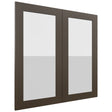 Fabuwood Luxe Canyon Oak DS GDW3030 Wall Glass Door, Front View