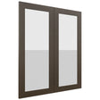Fabuwood Luxe Canyon Oak DS GDW3036 Wall Glass Door, Front View