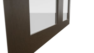 Fabuwood Luxe Canyon Oak DS GDW3036 Wall Glass Door, Detail View