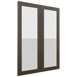 Fabuwood Luxe Canyon Oak DS GDW3042 Wall Glass Door, Front View