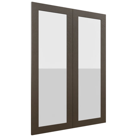 Fabuwood Luxe Canyon Oak DS GDW3042 Wall Glass Door, Front View