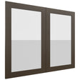 Fabuwood Luxe Canyon Oak DS GDW3630 Wall Glass Door, Front View