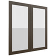 Fabuwood Luxe Canyon Oak DS GDW3639 Wall Glass Door, Front View