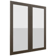 Fabuwood Luxe Canyon Oak DS GDW3642 Wall Glass Door, Front View