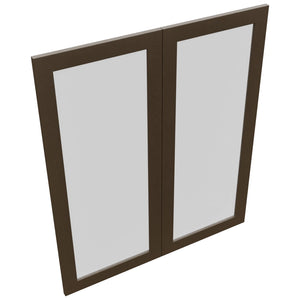 Fabuwood Luxe Canyon Oak DS GDW3642 Wall Glass Door, Top View