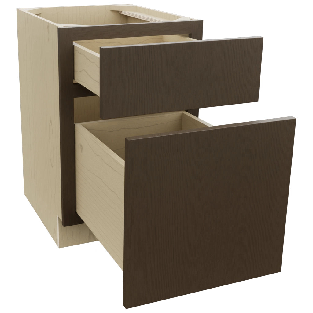 Fabuwood Luxe Canyon Oak FD18 Vanity Desk, Open View