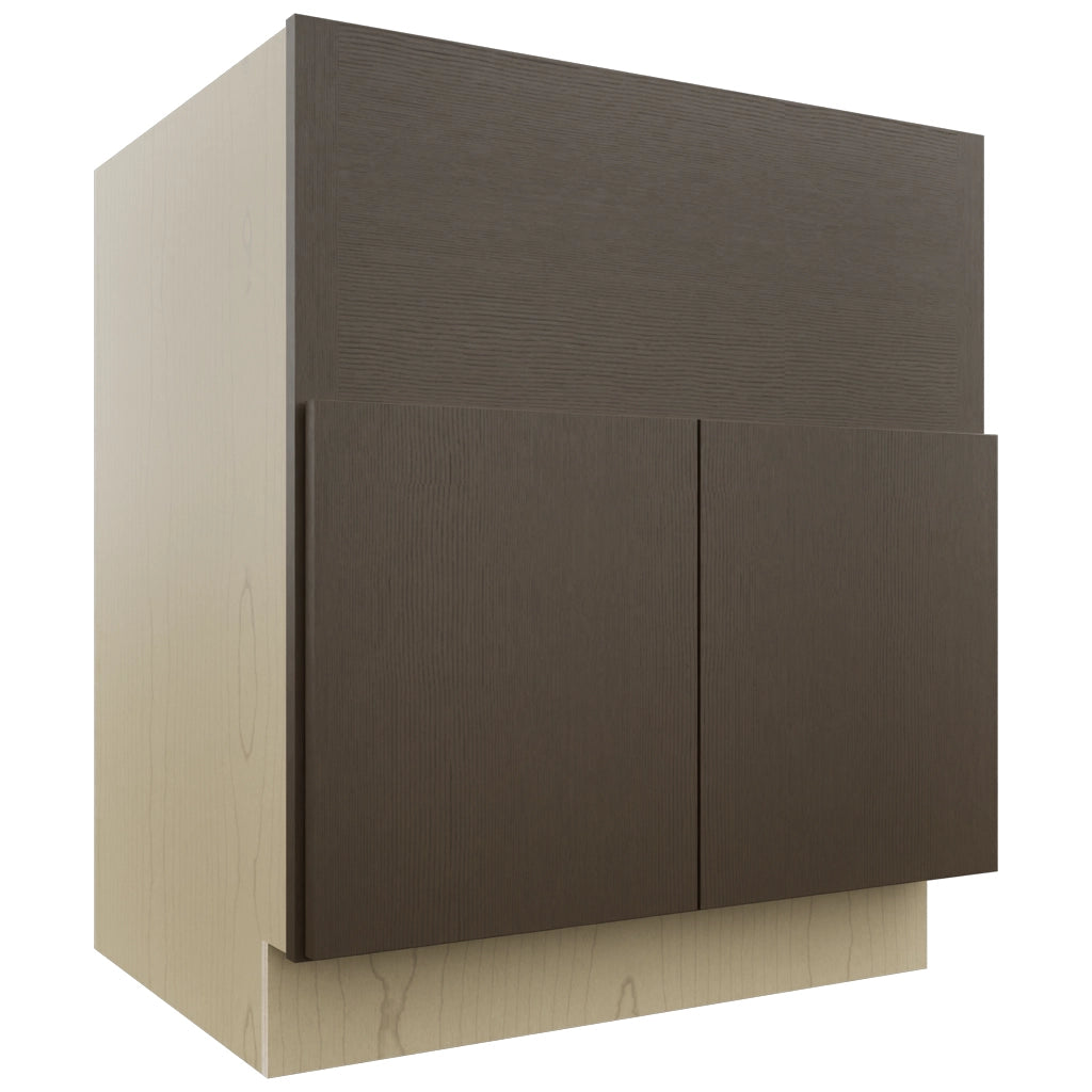Fabuwood Luxe Canyon Oak FS30 Base Farm Sink Cabinet, Front View