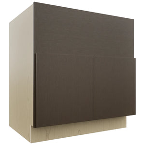 Fabuwood Luxe Canyon Oak FS33 Base Farm Sink Cabinet, Front View