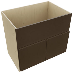 Fabuwood Luxe Canyon Oak FS36 Base Farm Sink Cabinet, Top View