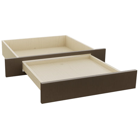 Fabuwood Luxe Canyon Oak KD30 Vanity Desk, Open View