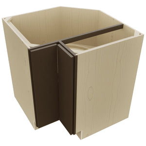 Fabuwood Luxe Canyon Oak LSB33 Base Corner Lazy Susan Cabinet, Top View