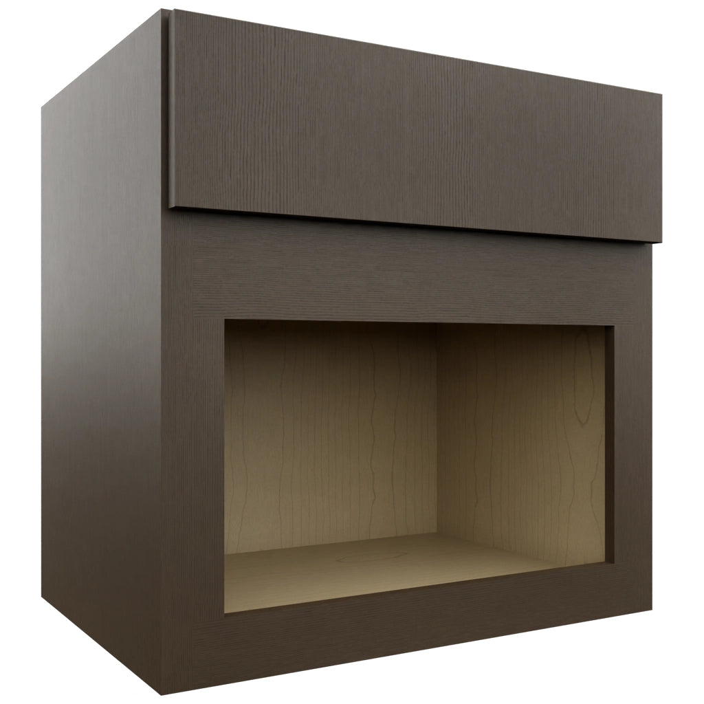 Fabuwood Luxe Canyon Oak MC303021 Wall Microwave Cabinet, Front View