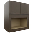Fabuwood Luxe Canyon Oak MC303621 Wall Microwave Cabinet, Front View