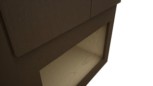 Fabuwood Luxe Canyon Oak MC303621 Wall Microwave Cabinet, Detail View