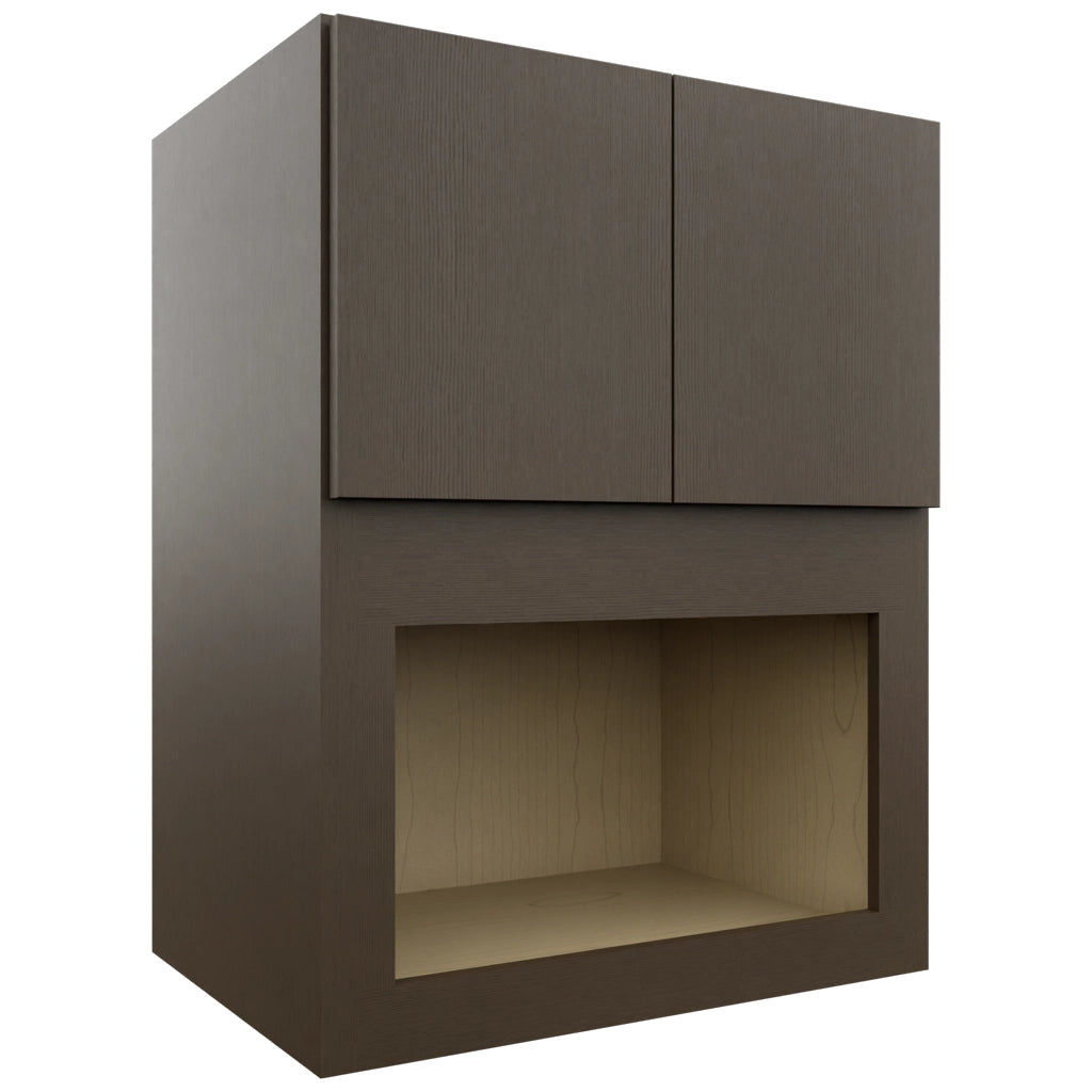 Fabuwood Luxe Canyon Oak MC303921 Wall Microwave Cabinet, Front View