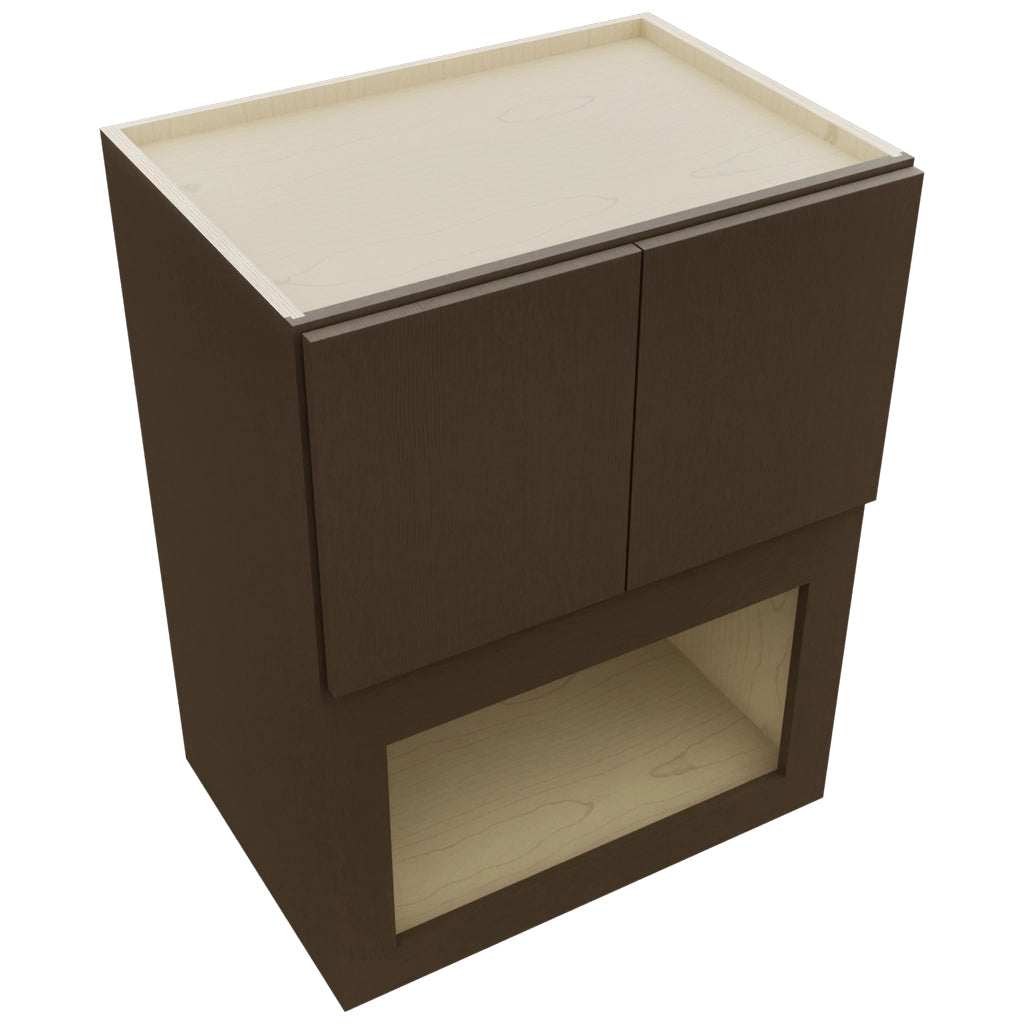 Fabuwood Luxe Canyon Oak MC303921 Wall Microwave Cabinet, Top View
