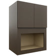 Fabuwood Luxe Canyon Oak MC304221 Wall Microwave Cabinet, Front View
