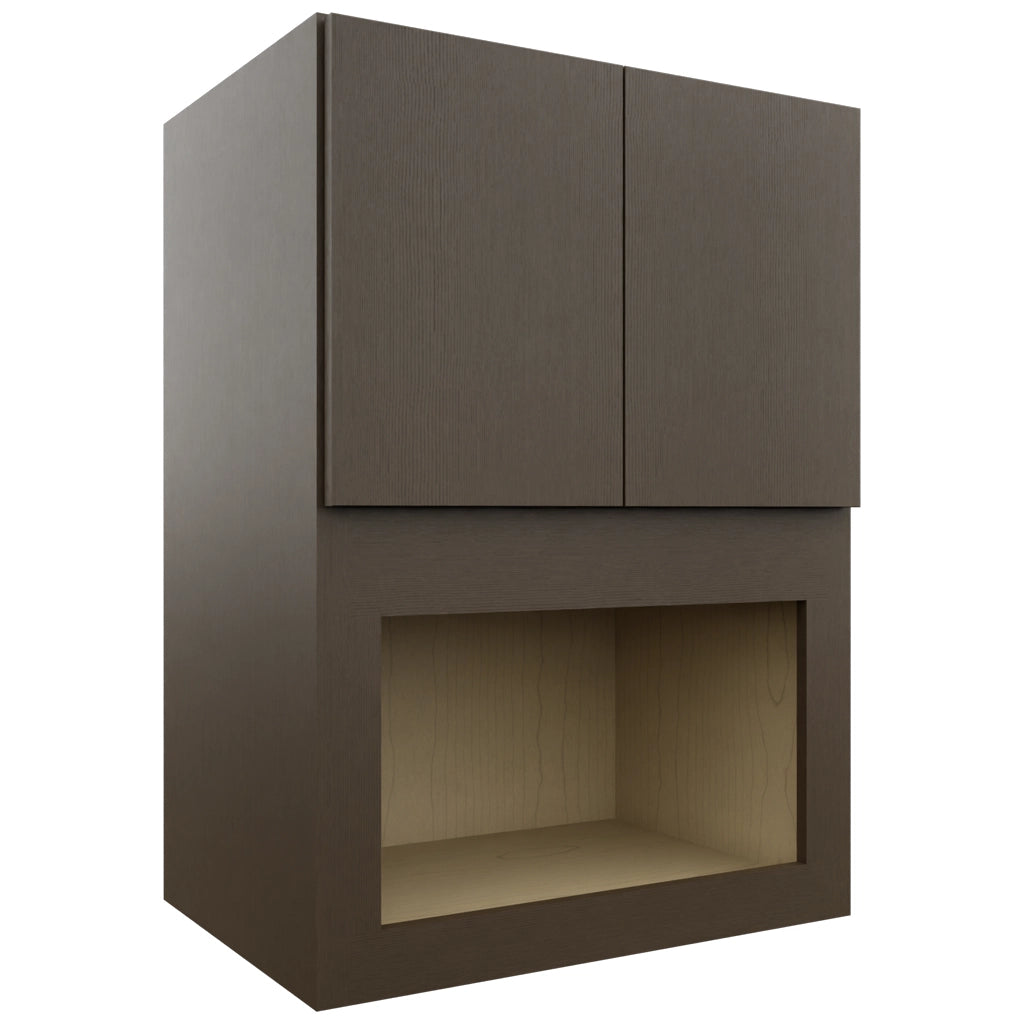 Fabuwood Luxe Canyon Oak MC304221 Wall Microwave Cabinet, Front View