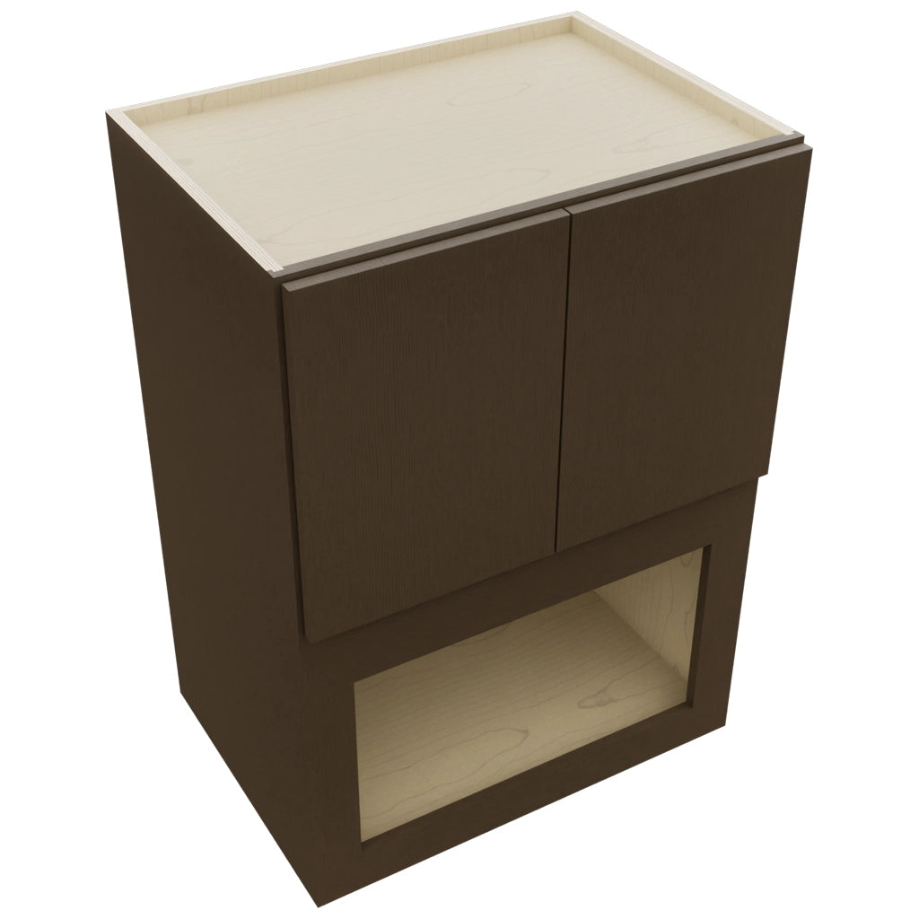 Fabuwood Luxe Canyon Oak MC304221 Wall Microwave Cabinet, Top View