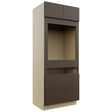 Fabuwood Luxe Canyon Oak OC3384C Tall Oven Cabinet Combo, Front View