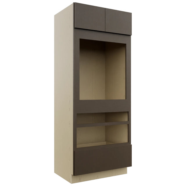 Fabuwood Luxe Canyon Oak OC3384D Tall Oven Cabinet Double, Front View