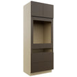 Fabuwood Luxe Canyon Oak OC3390C Tall Oven Cabinet Combo, Front View