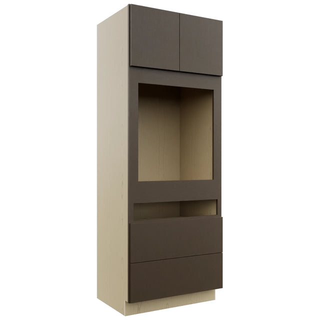 Fabuwood Luxe Canyon Oak OC3390C Tall Oven Cabinet Combo, Front View