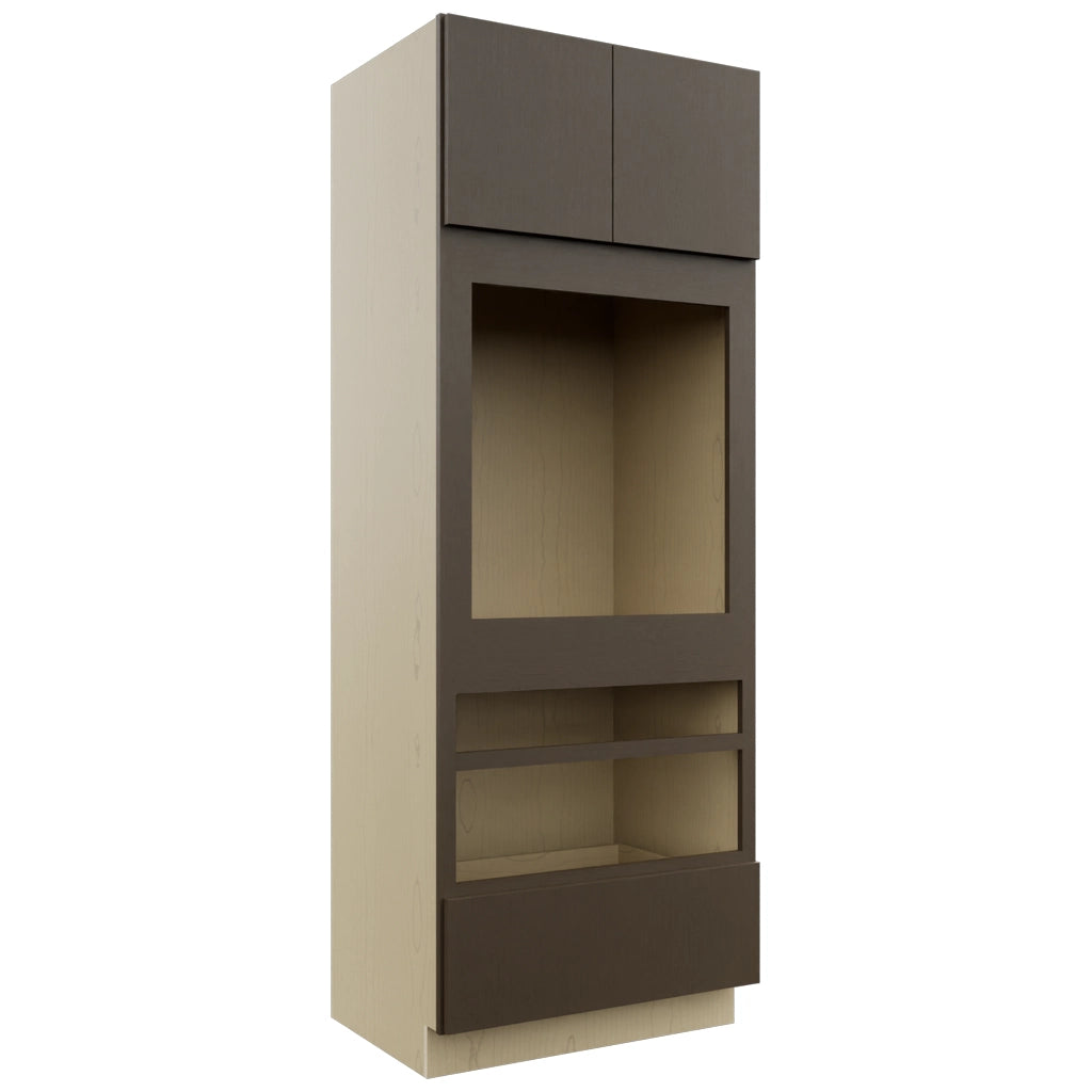 Fabuwood Luxe Canyon Oak OC3390D Tall Oven Cabinet Double, Front View