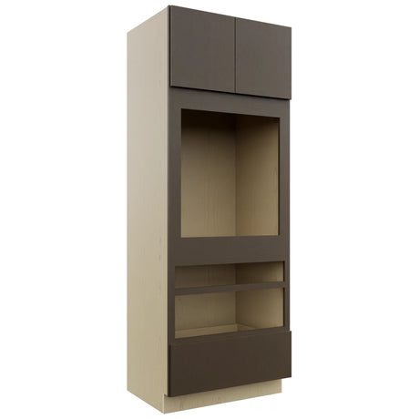 Fabuwood Luxe Canyon Oak OC3390D Tall Oven Cabinet Double, Front View