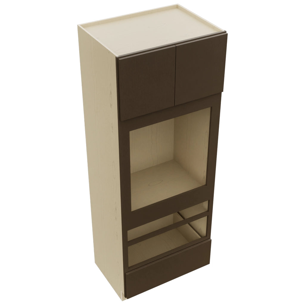 Fabuwood Luxe Canyon Oak OC3390D Tall Oven Cabinet Double, Top View