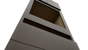 Fabuwood Luxe Canyon Oak OC3393C Tall Oven Cabinet Combo, Detail View