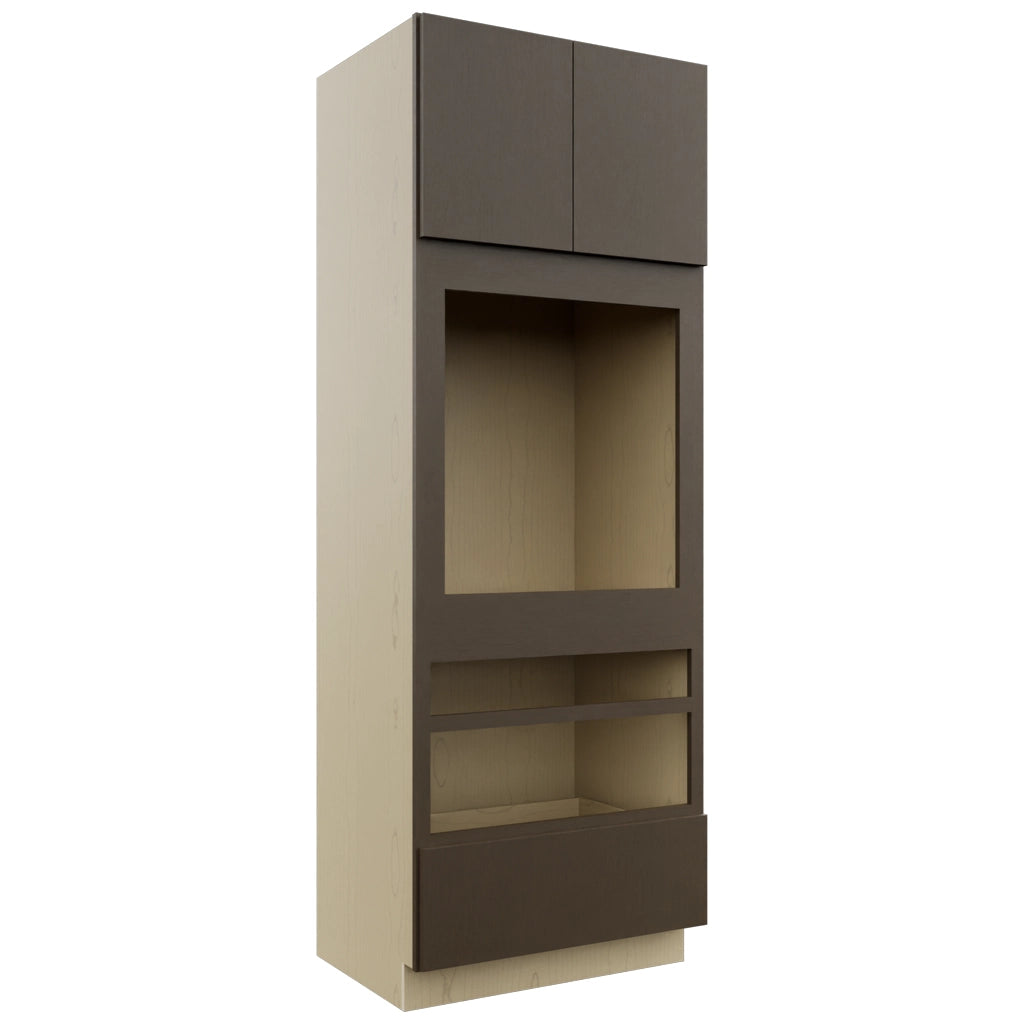 Fabuwood Luxe Canyon Oak OC3393D Tall Oven Cabinet Double, Front View