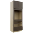 Fabuwood Luxe Canyon Oak OC3396D Tall Oven Cabinet Double, Front View