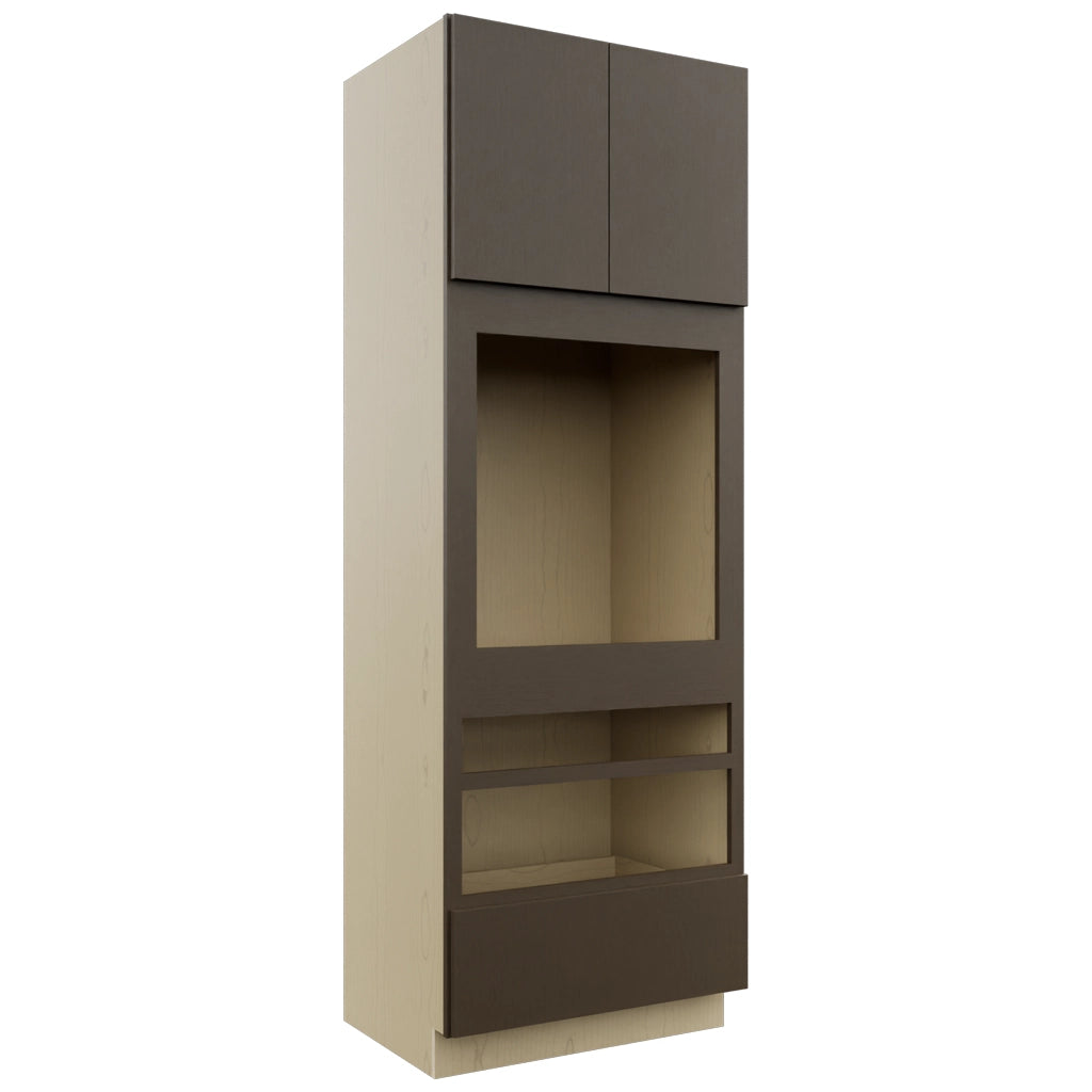 Fabuwood Luxe Canyon Oak OC3396D Tall Oven Cabinet Double, Front View