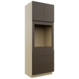 Fabuwood Luxe Canyon Oak OC3396S Tall Oven Cabinet Single, Front View