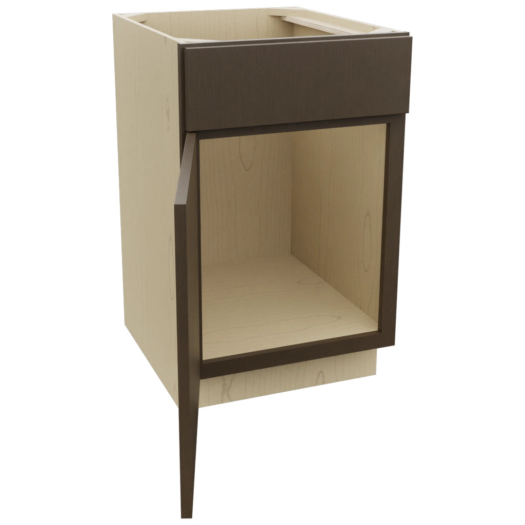 Fabuwood Luxe Canyon Oak SB21 Base Sink Cabinet, Open View
