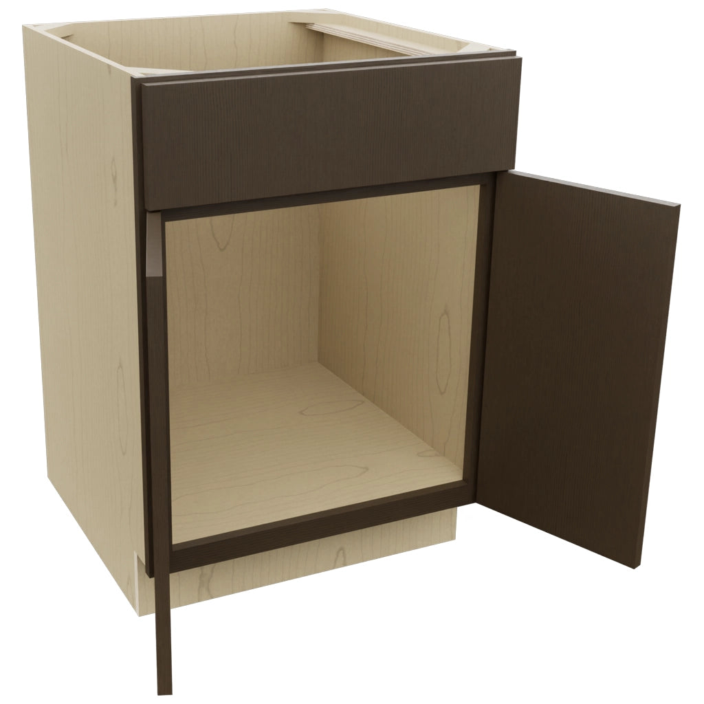Fabuwood Luxe Canyon Oak SB24 Base Sink Cabinet, Open View