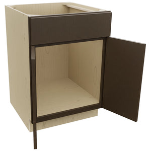 Fabuwood Luxe Canyon Oak SB24 Base Sink Cabinet, Open View