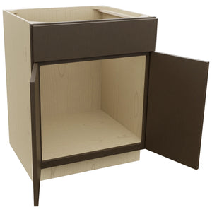 Fabuwood Luxe Canyon Oak SB27 Base Sink Cabinet, Open View