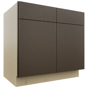 Fabuwood Luxe Canyon Oak SB36 Base Sink Cabinet, Front View