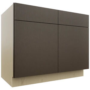 Fabuwood Luxe Canyon Oak SB42 Base Sink Cabinet, Front View