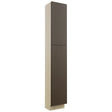 Fabuwood Luxe Canyon Oak TP151290 Tall Pantry Cabinet, Front View