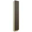 Fabuwood Luxe Canyon Oak TP151296 Tall Pantry Cabinet, Front View